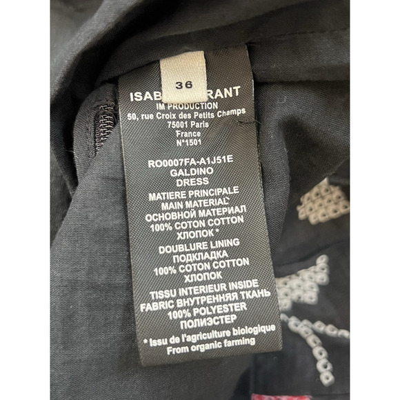 Isabel Marant Etoile Galdino Ruched Floral Print Ruffle Mini Dress Size 36 NWT - Picture 7 of 10